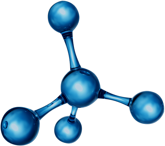 blue molecule